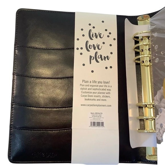 Simple Stories Carpe Diem A5 Planner Boxed Set w/Inserts 364 PCS BLACK - Picture 2 of 6